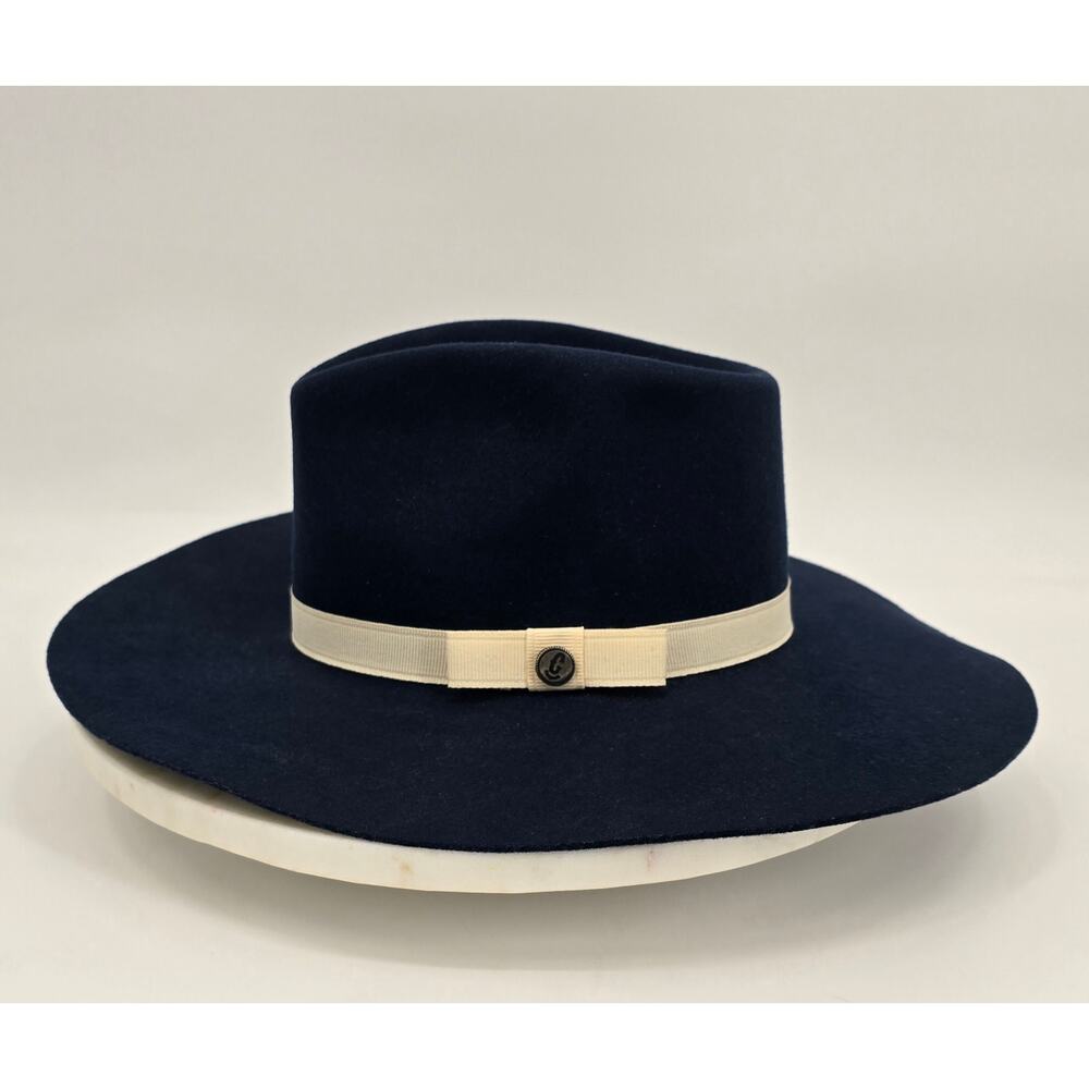 Rocking C by Cavender’s Boho Western Navy Wool Felt Fedora